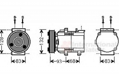 VAN WEZEL 1800k435 -  Компрессор, кондиционер
